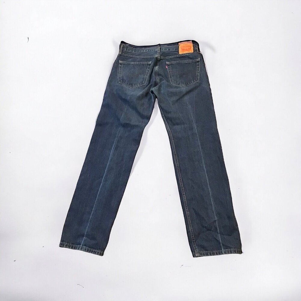 Levi's 505 Men's Straight Fit Denim Jeans (tag 36x36) NOW 35x34 - Picture 2 of 4